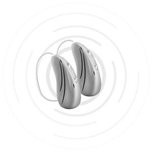 A photo of hearing instruments pertaining to the Hansaton Essenz platform