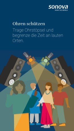 Protect Your Hearing Socials Infographic German