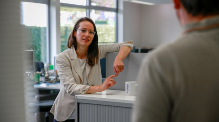 Anne schätzt das offene, lockere und vertrauenswürdige Ambiente bei Sonova.
