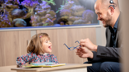 For Adrian Travo, Léa Corbin is the poster child for how well young people can develop if they are fitted with cochlear implants at an early stage.