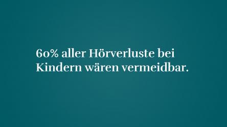 60% aller Hörverluste bei Kindern wären vermeidbar