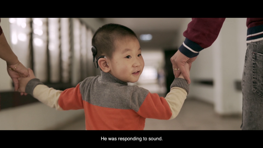 With a cochlear implant from Advanced Bionics, Tung Lam (3) can finally hear