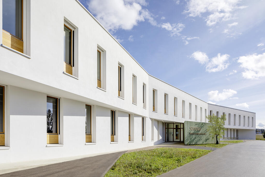 Sonova Wireless Competence Center in Murten exterior